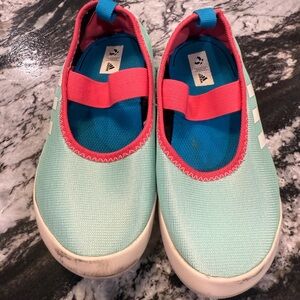 Adidas Kids Aqua and Pink Slip-On Water Shoes